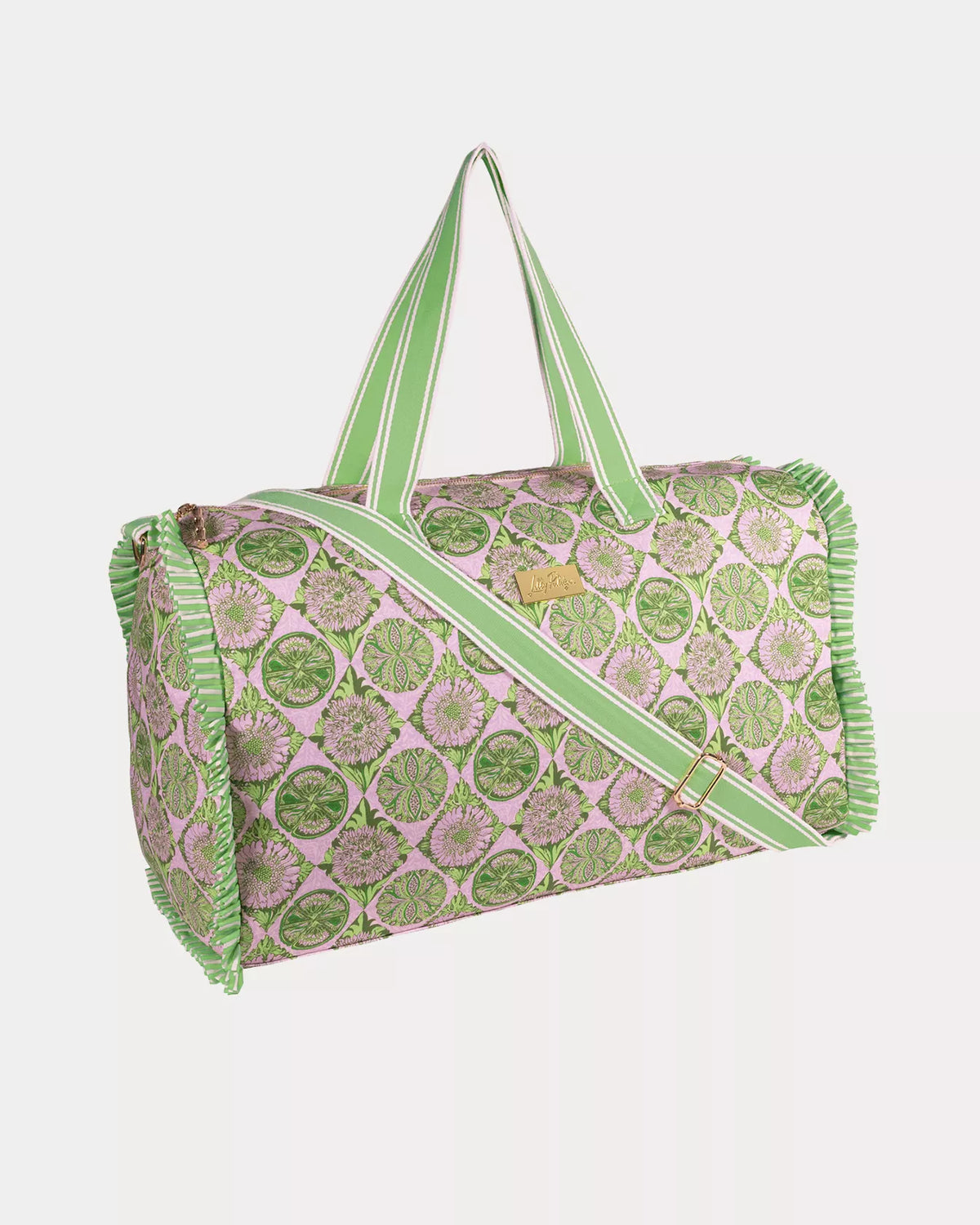Duffle Tote, Tropical Tiles