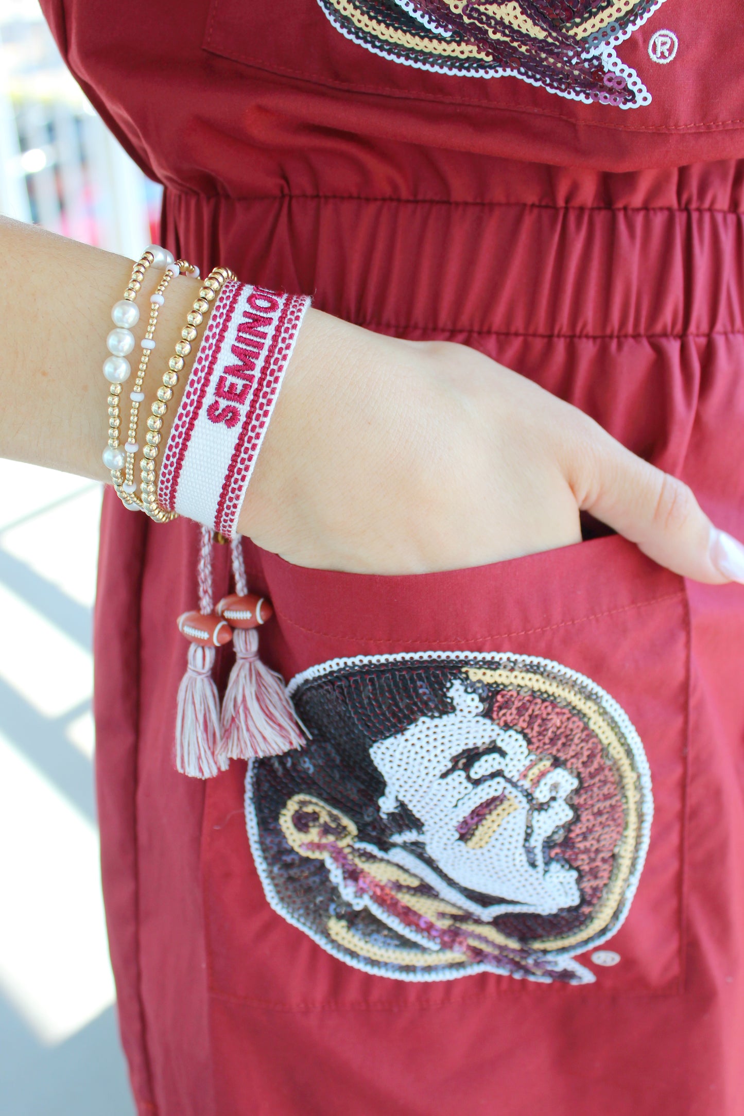 Signature Bracelet - Seminoles with Football Charm