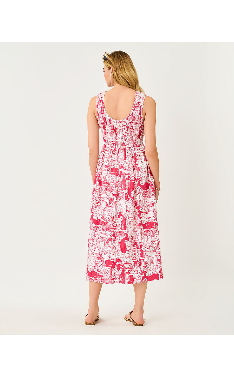 DAISEY SMOCKED MIDI DRESS