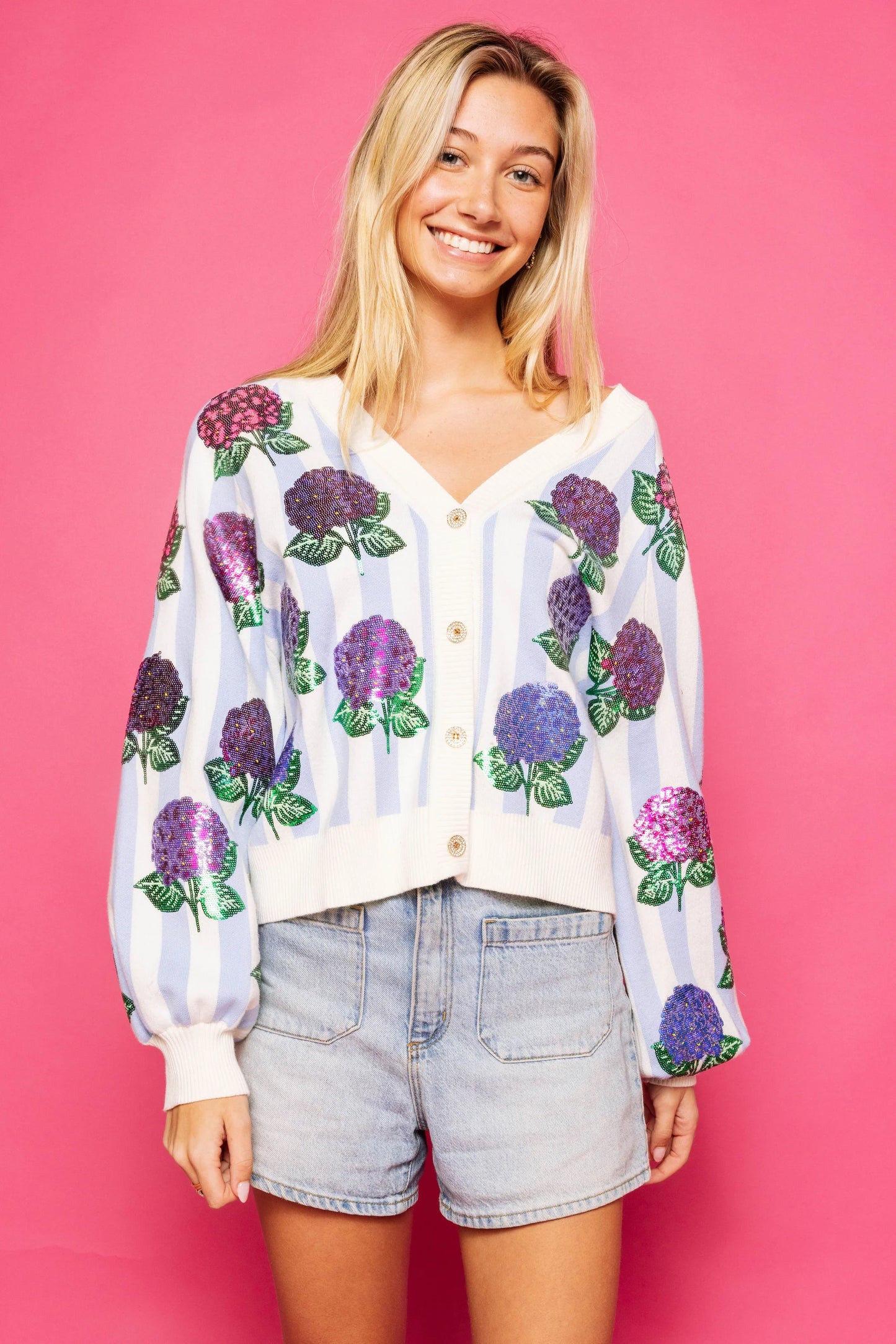 Hibiscus Cardigan
