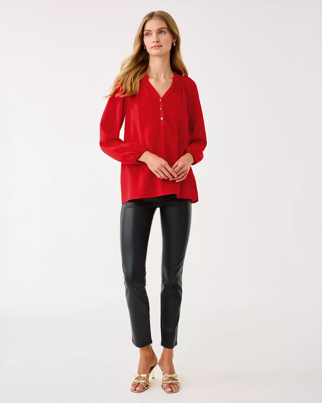 SOUTH OCEAN HIGH RISE COATED SKINNY JEAN