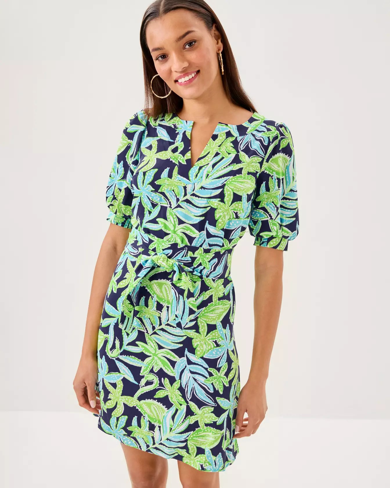 OLIVINE SHORT SLEEVE DRES