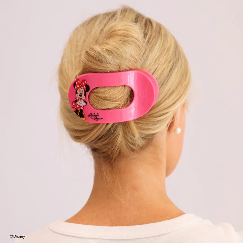 Flat Round Hair Clip - Large - Minnie Mouse