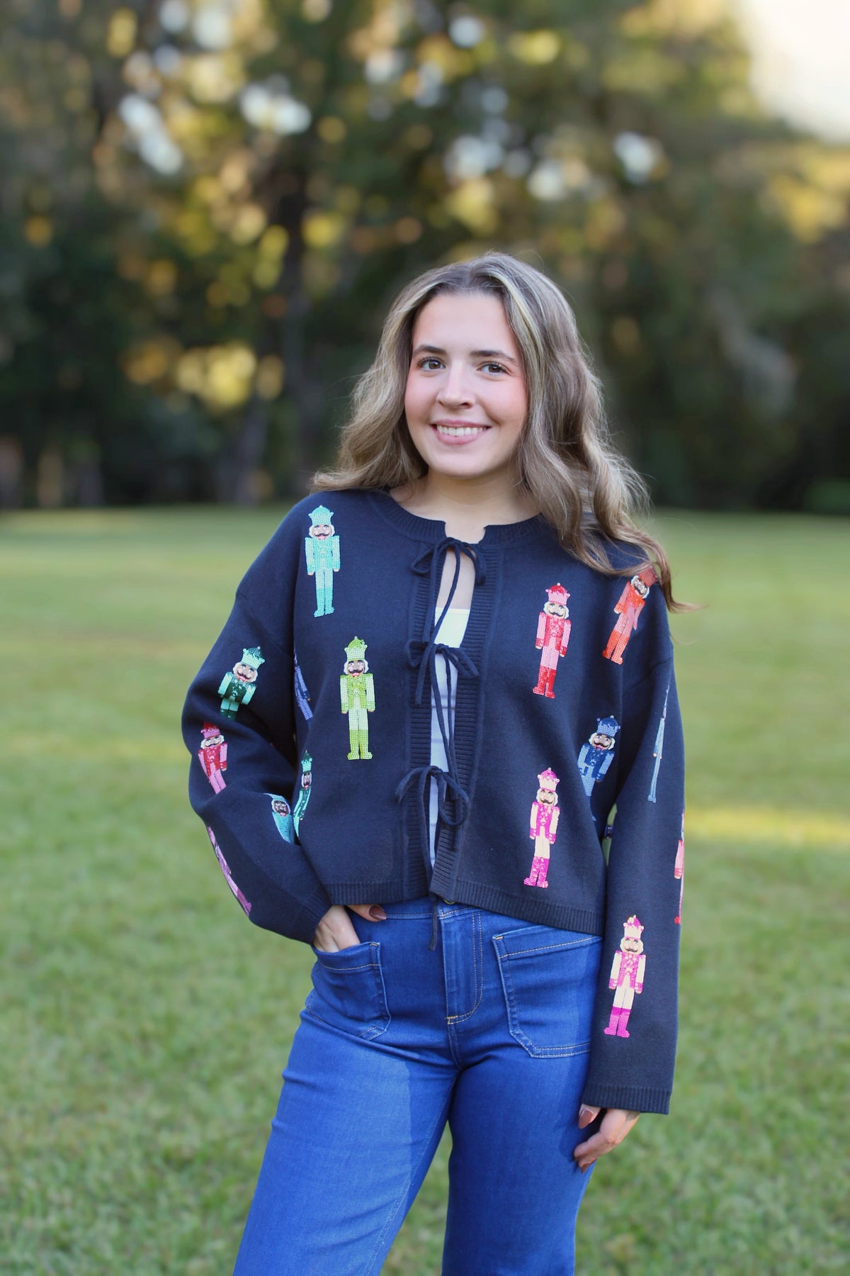 Nutcracker Tie Up Sweater