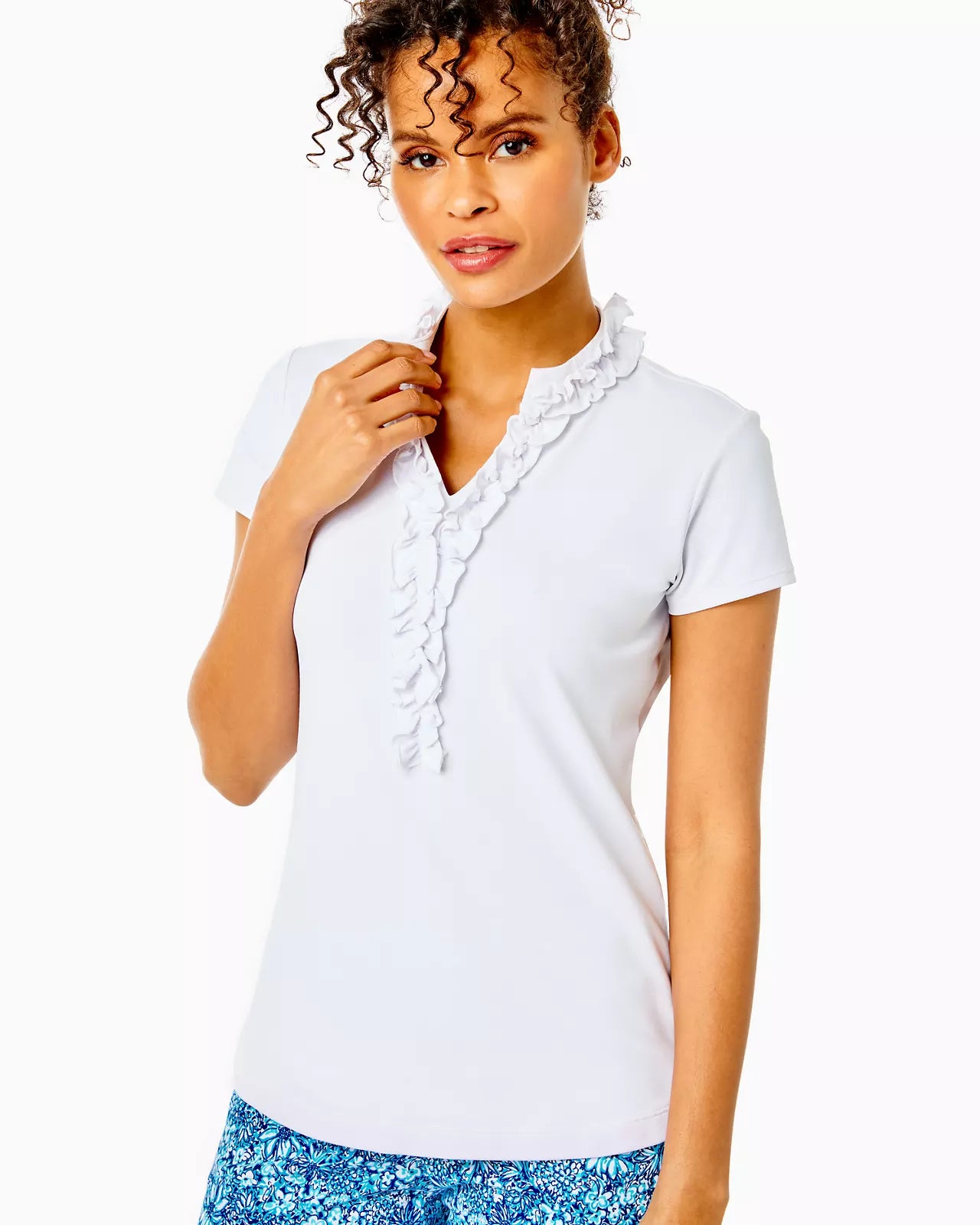 FRIDA RUFFLE POLO UP