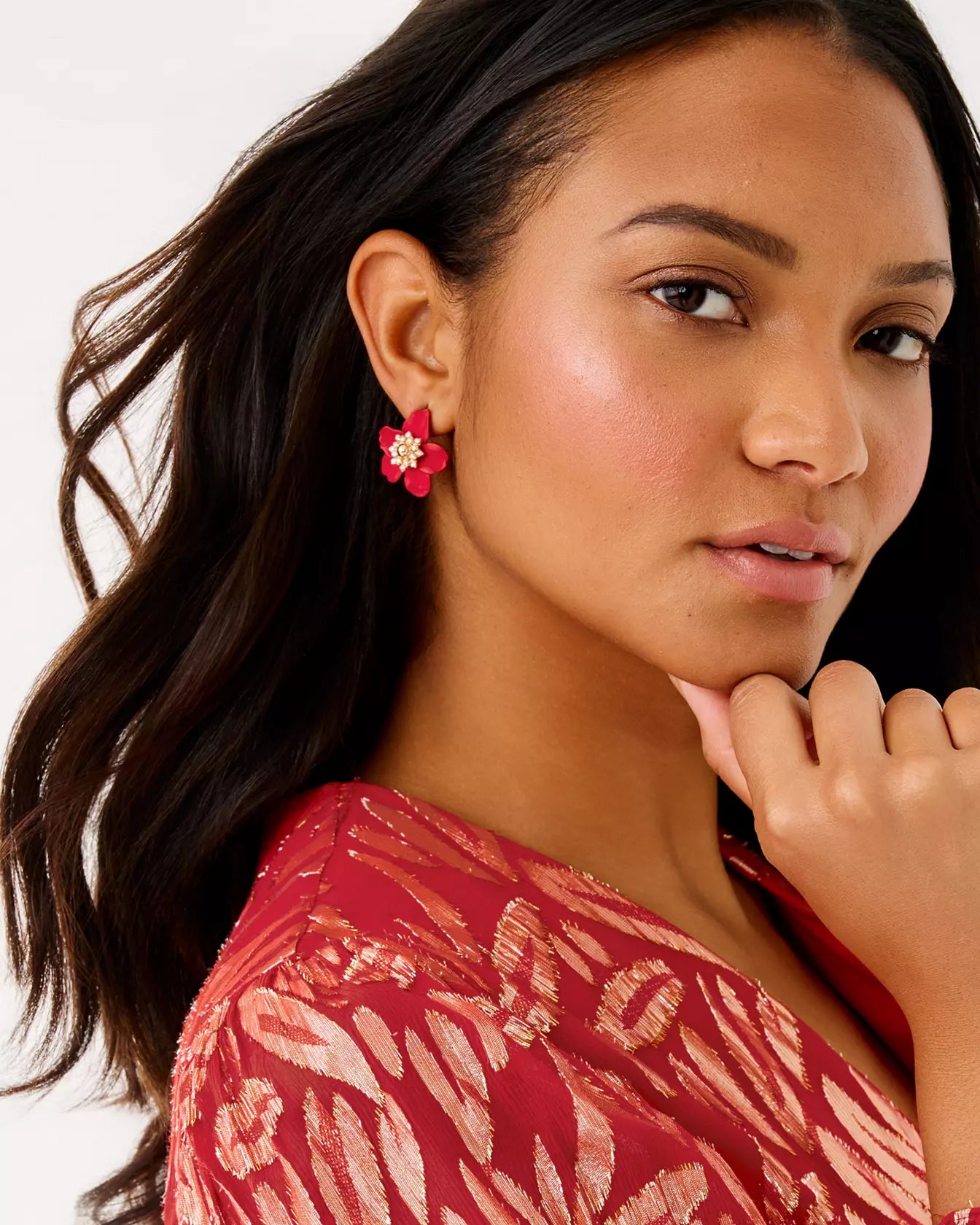 SMALL ORCHID EARRINGS