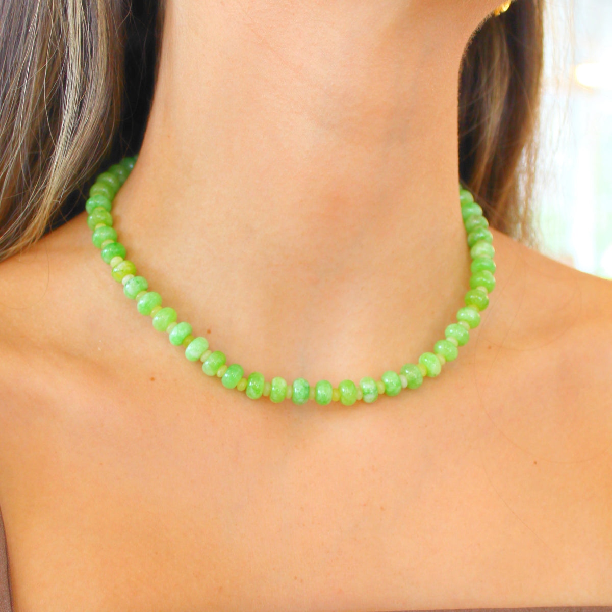 Caroline Necklace in Green