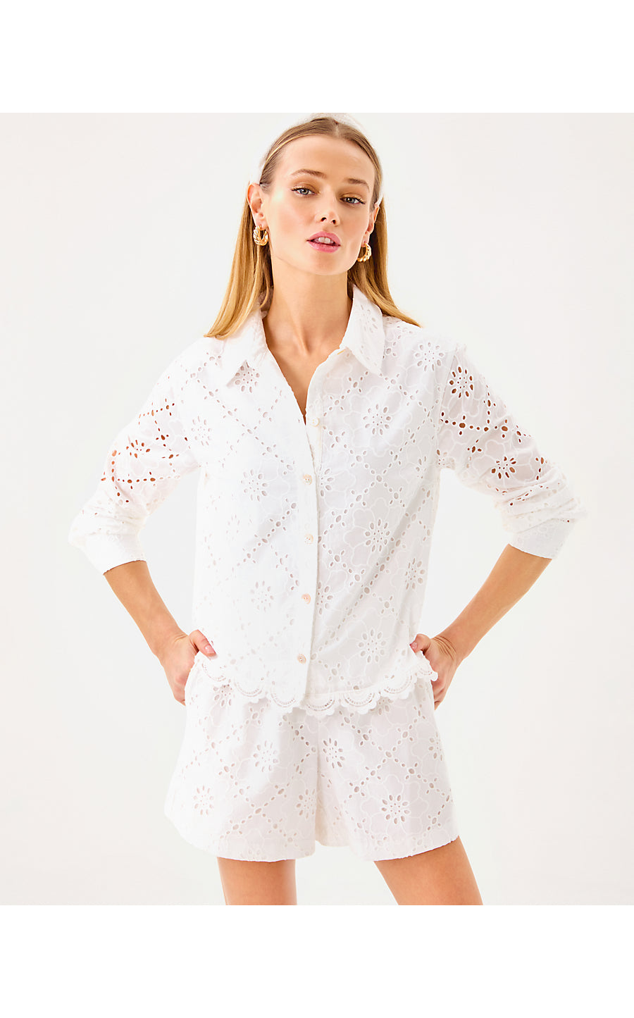 SINGRID EYELET TOP