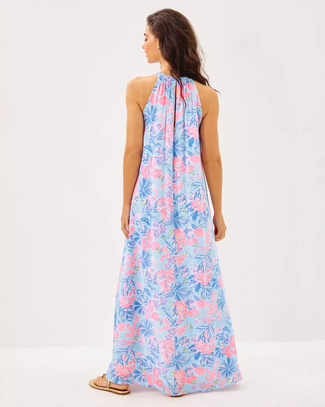 CLAIRABEL SILK MAXI DRESS