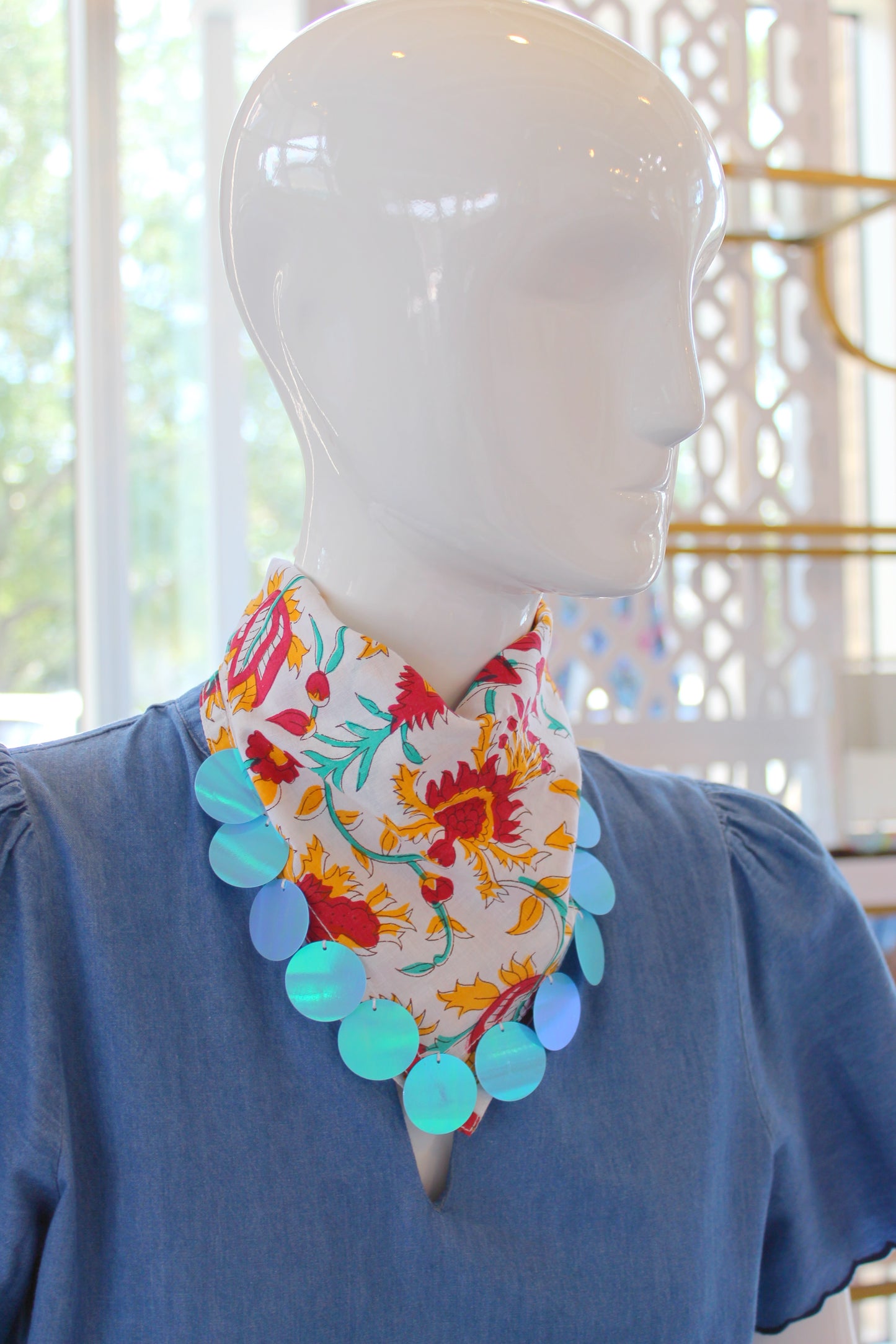 Face East Printed Scarf