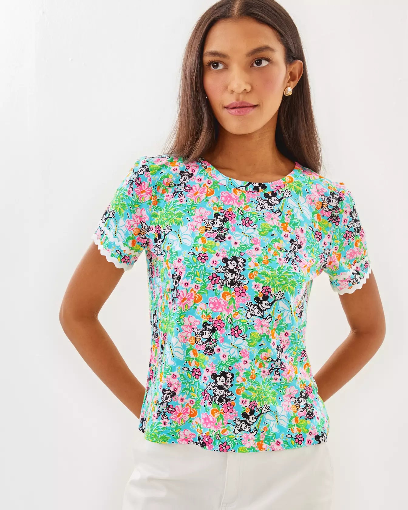 CLAIRMONT TRIMMED KNIT TOP