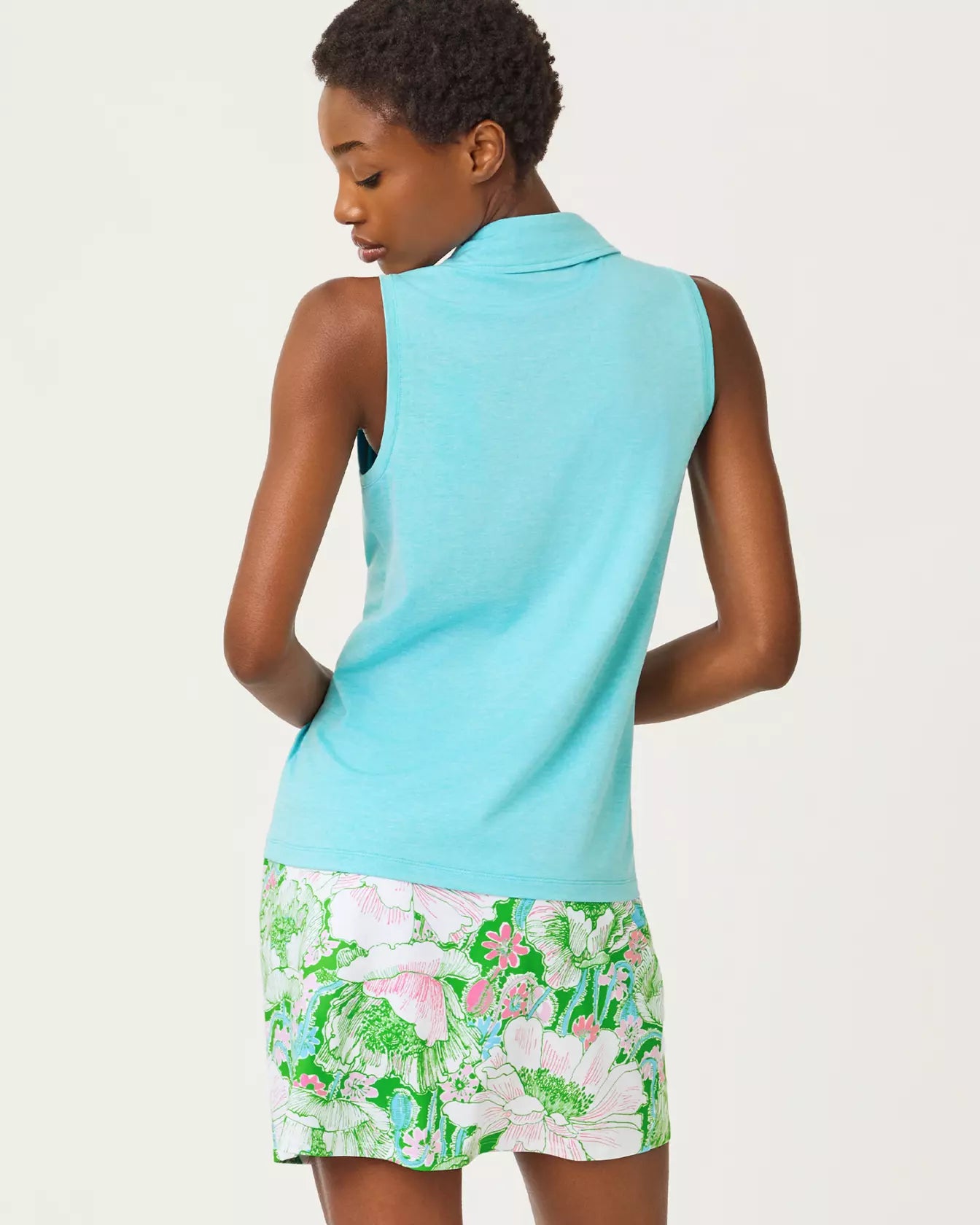 DUNE SLEEVELESS POLO UPF