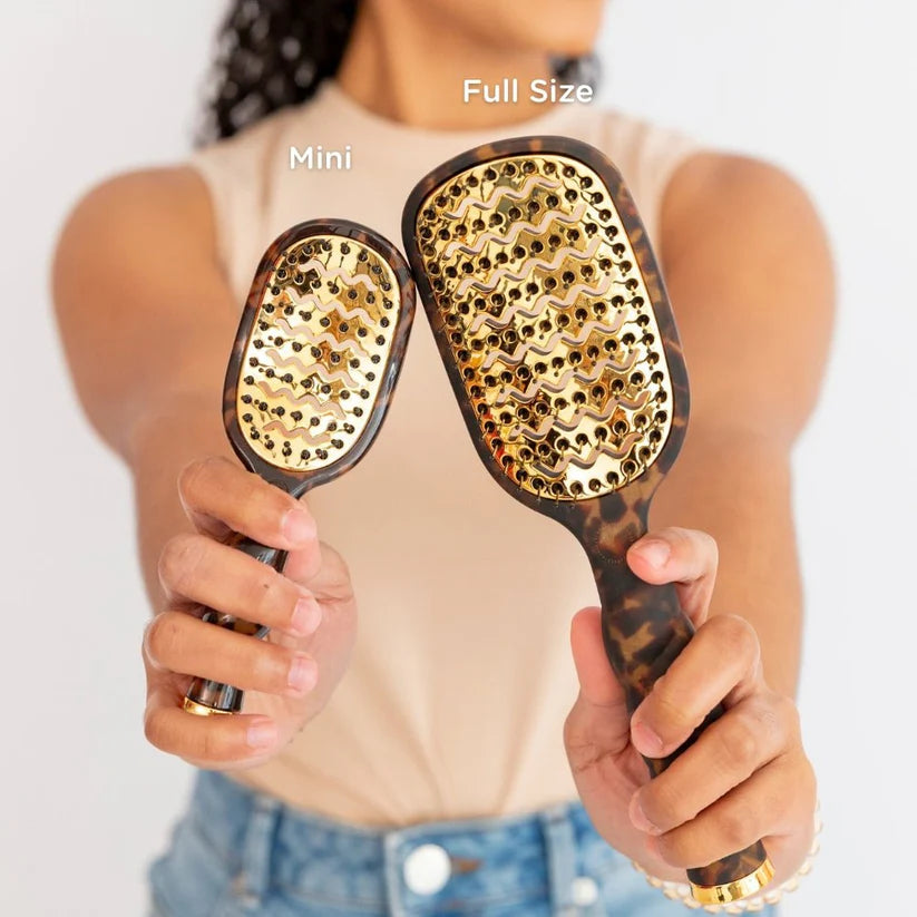 MINI VENTED HAIR BRUSH - TORTOISE