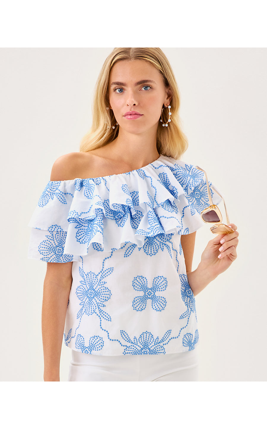 TRIXIE ONE SHOULDER RUFFL