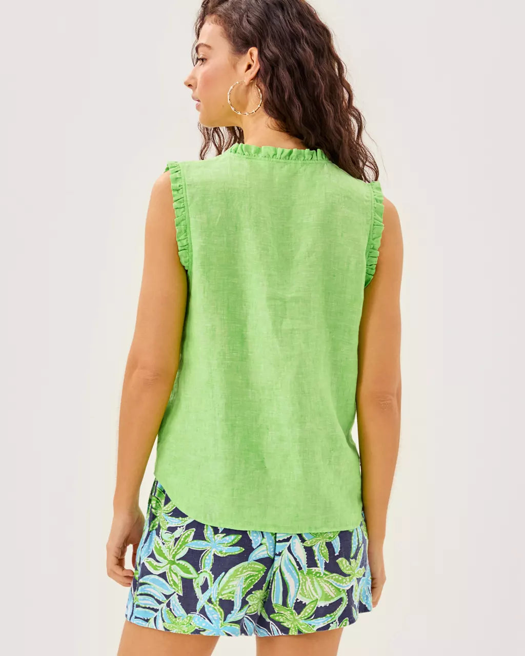 KAVALLA SLEEVELESS RUFFLE