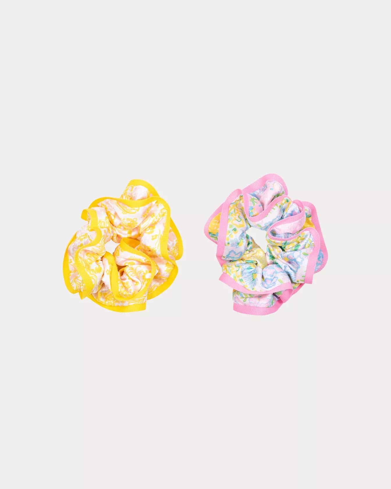 Layered Ruffle Scrunchie Set, Royal Zoo/Lilly Garden Home