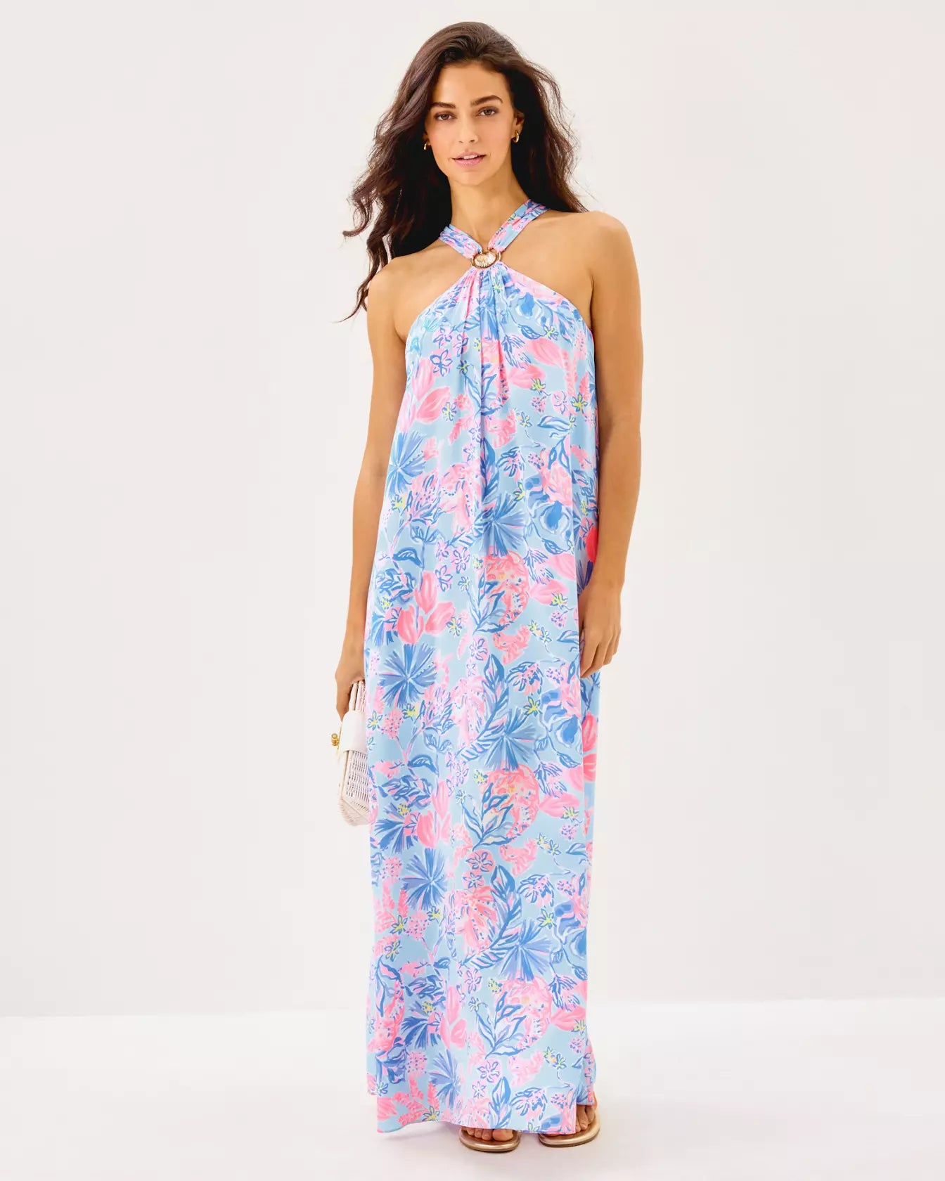 CLAIRABEL SILK MAXI DRESS