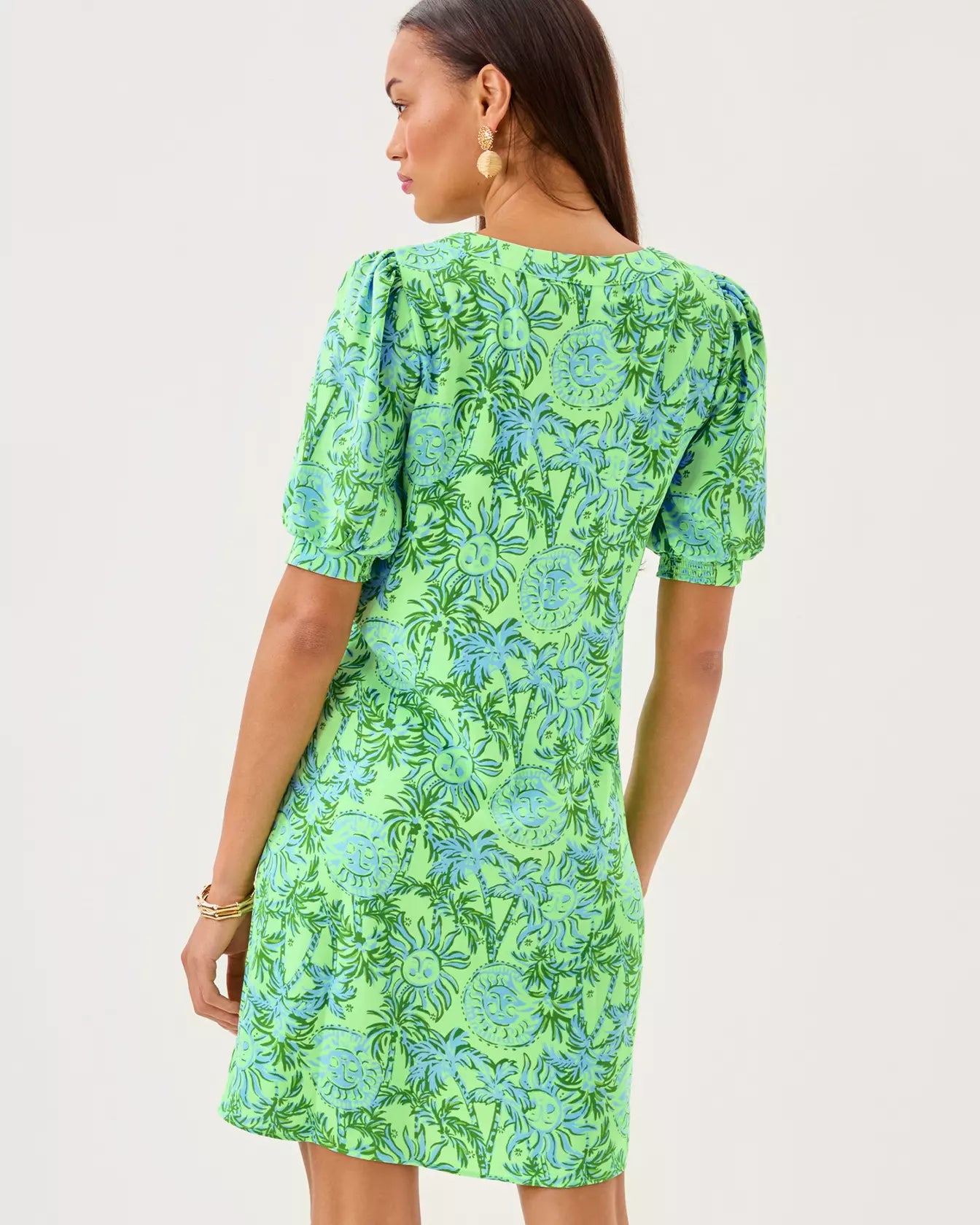 OLIVINE SHORT SLEEVE DRES