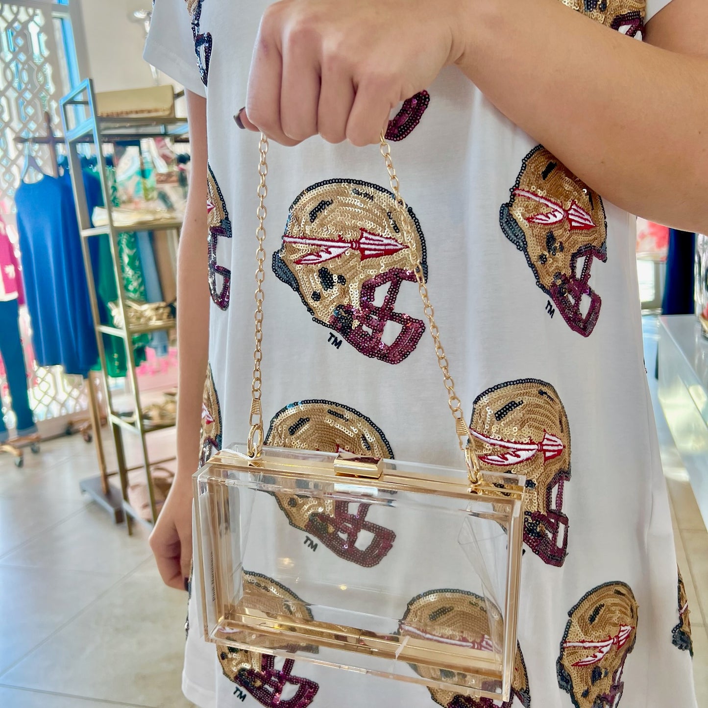 Acrylic Game Day Crossbody
