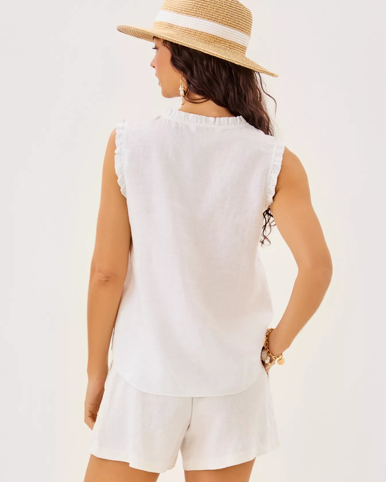 KAVALLA SLEEVELESS RUFFLE