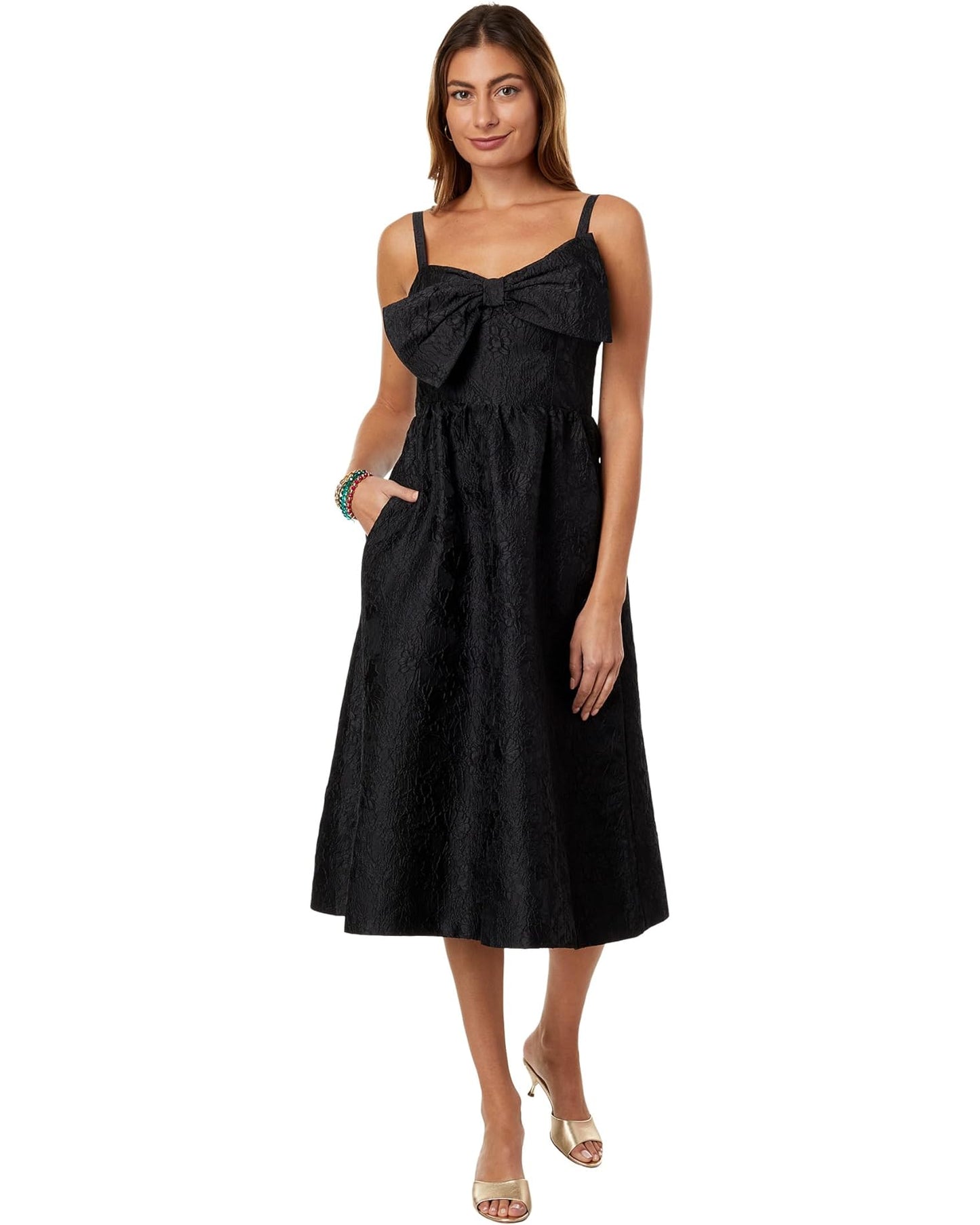 ELLARA JACQUARD MIDI BOW