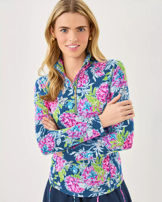 JUSTINE HALF ZIP UPF 50+