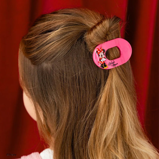 Flat Round Hair Clip - Tiny - Minnie Mouse