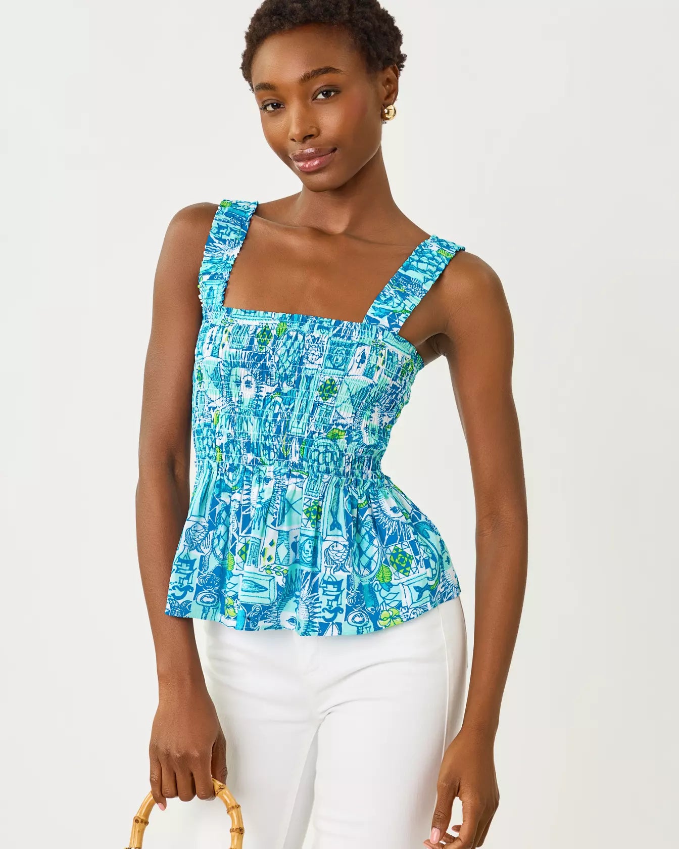 HADLY SMOCKED TOP