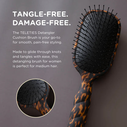 DETANGLER HAIR BRUSH FOR MEDIUM HAIR - TORTOISE