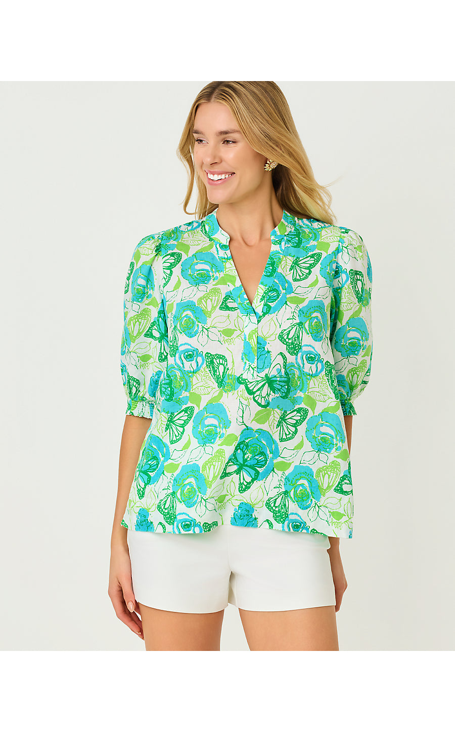 MIALEIGH ELBOW SLEEVE LIN