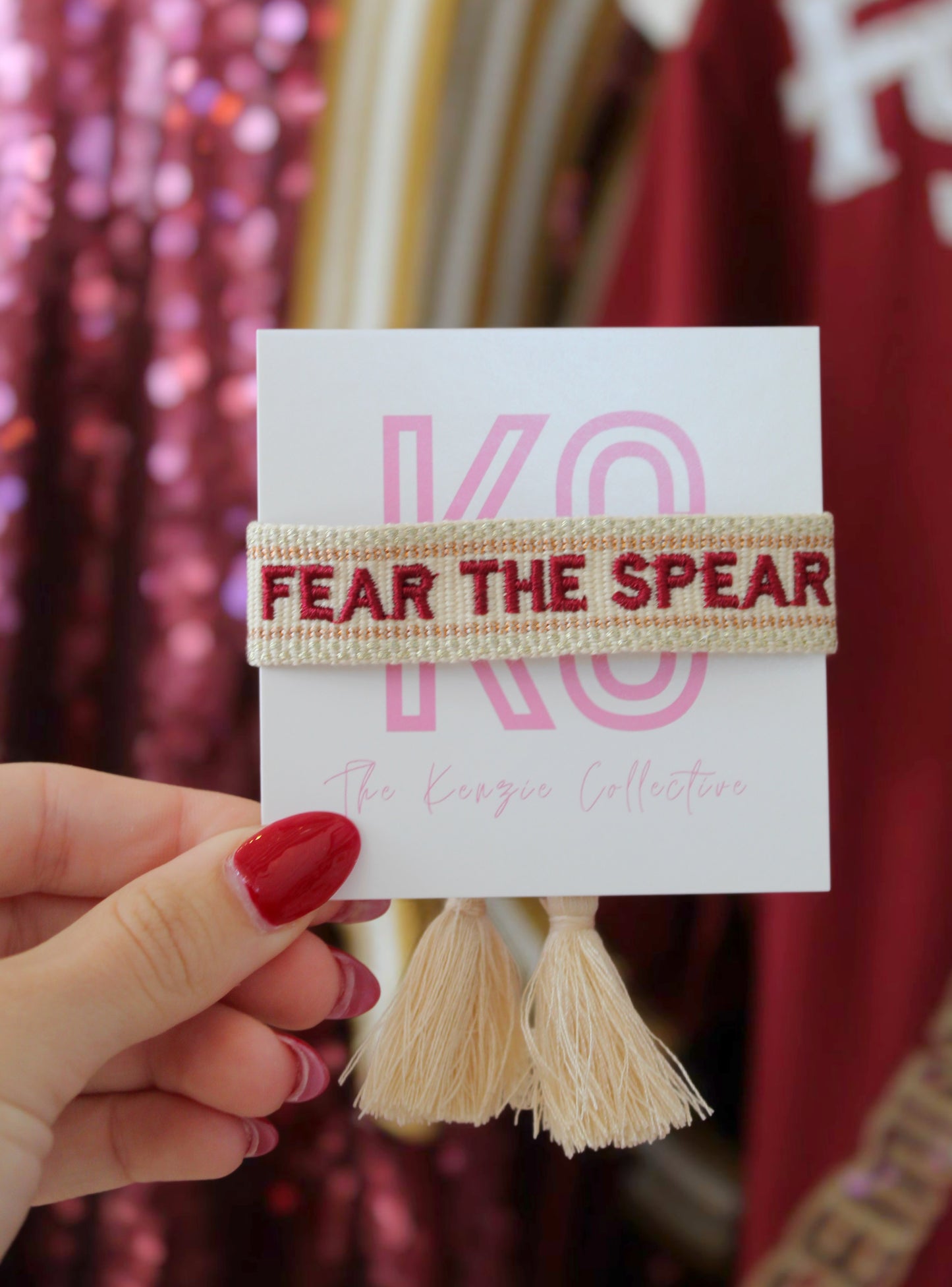 Signature Bracelet - Fear the Spear with Football Charm