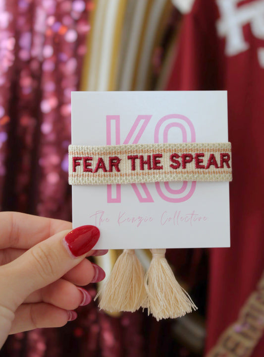 Signature Bracelet - Fear the Spear with Football Charm