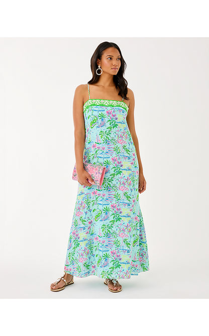 AMALFI SILK MAXI DRESS