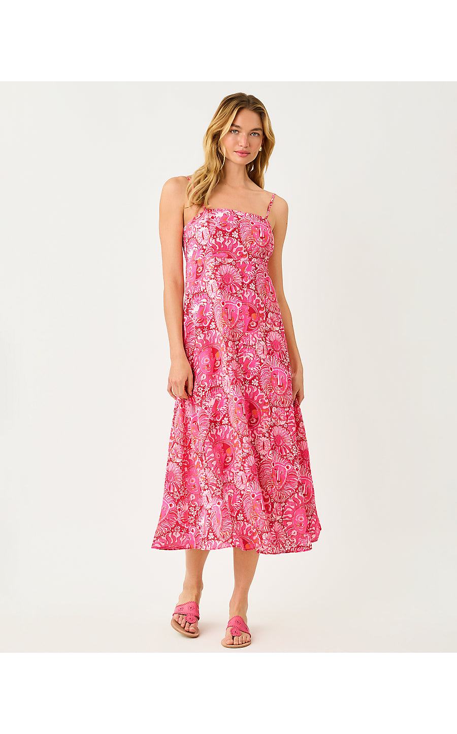 JORGIAN LINEN MIDI DRESS