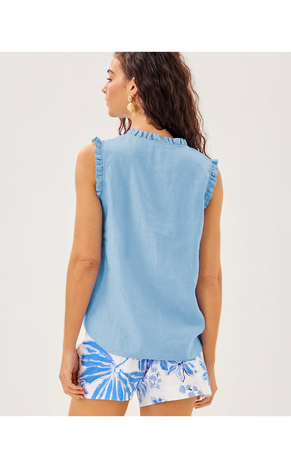 KAVALLA SLEEVELESS RUFFLE