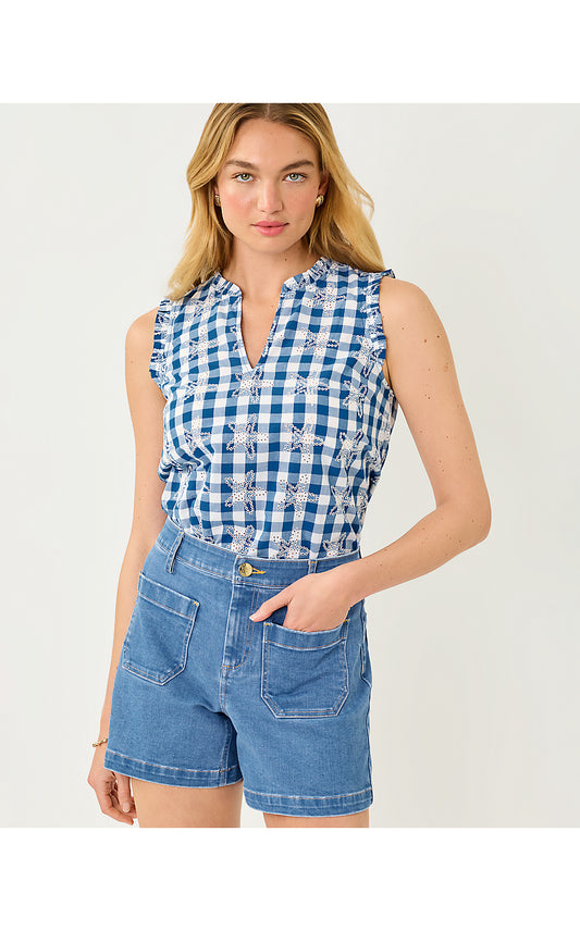 KAVALLA SLEEVELESS RUFFLE