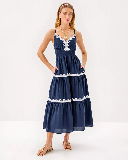 ZANNA COTTON MIDI DRESS
