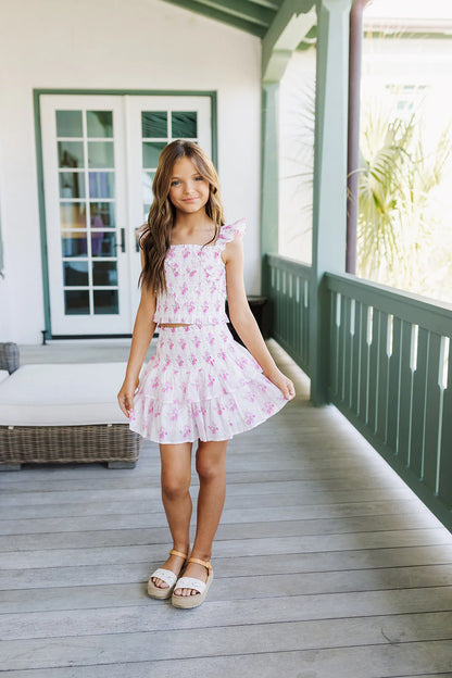The Hallie Ruched Tween Skirt