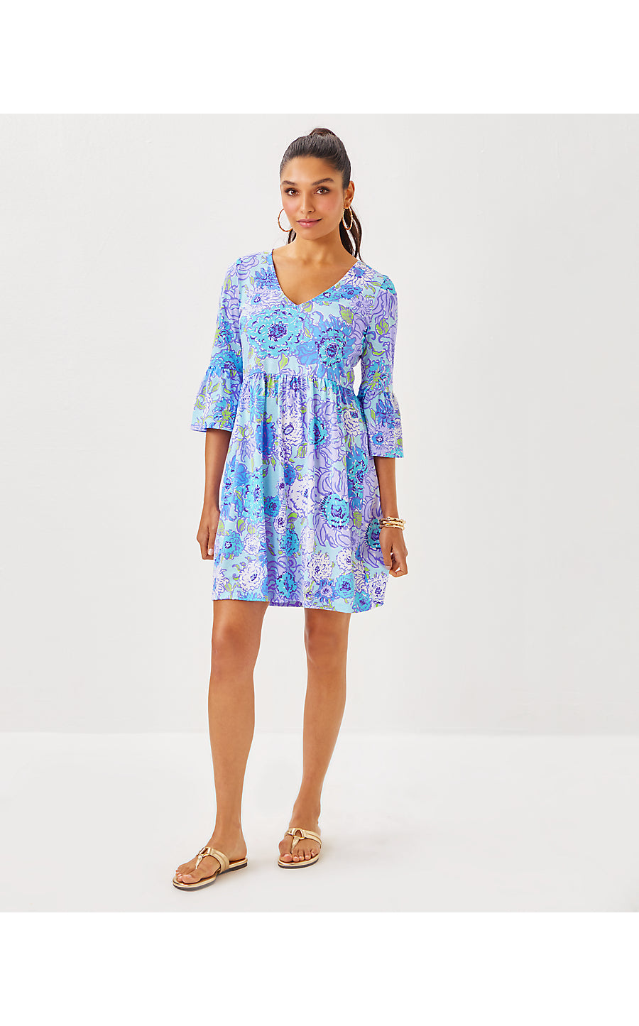JANNIE V-NECK 3/4 SLEEVE