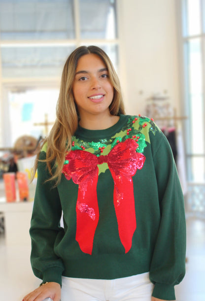Wreath Around Neck Sweater