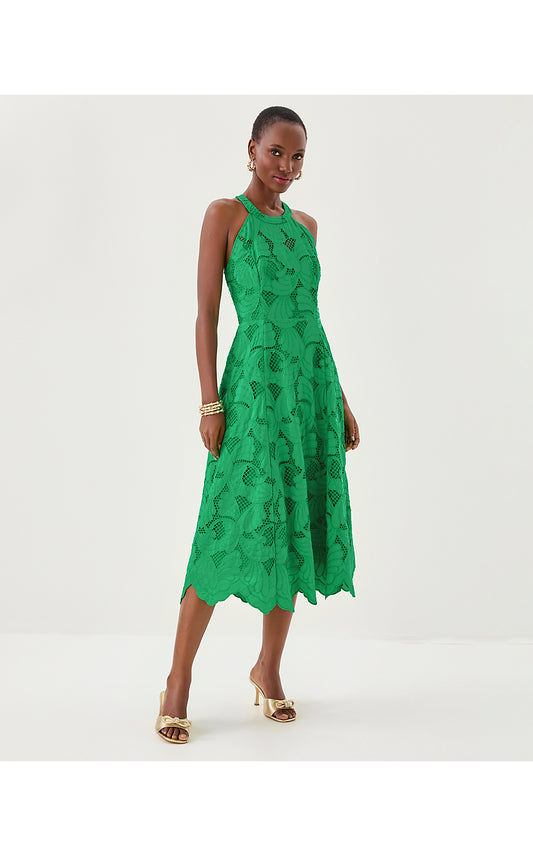 DENISE LACE MIDI DRESS
