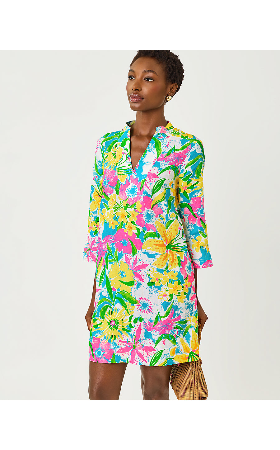ANNADETTA LINEN TUNIC DRE