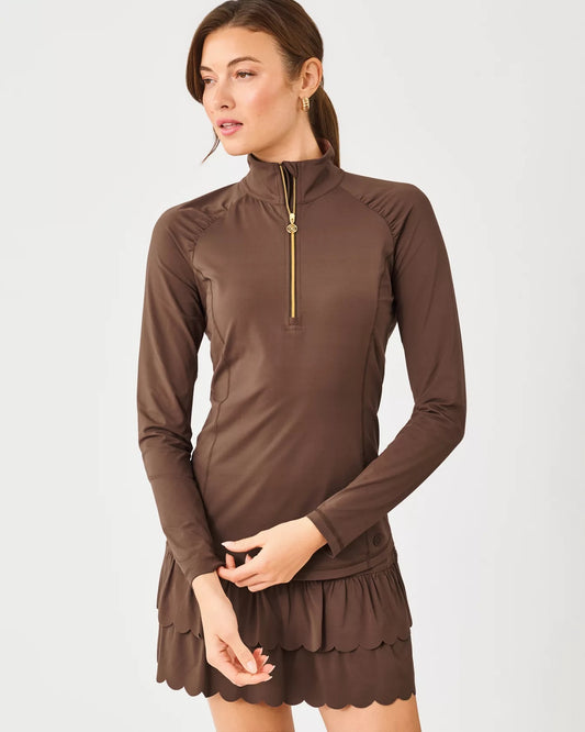 JUSTINE HALF ZIP UPF 50+