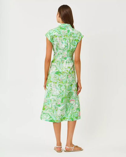 TONYA MIDI SHIRTDRESS