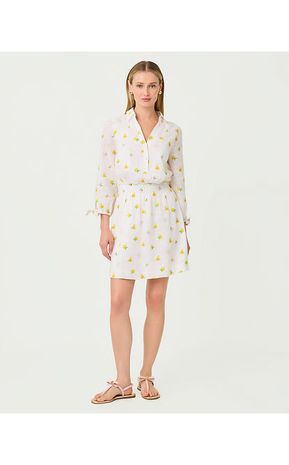 ABRALYNN LINEN SHIRTDRESS
