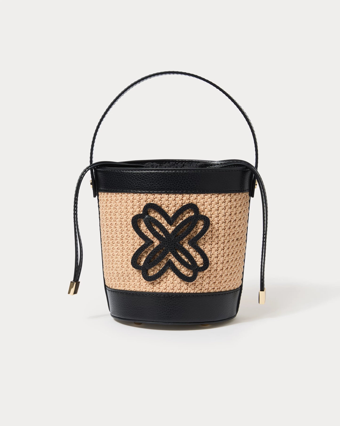 MALIA RAFFIA BUCKET BAG