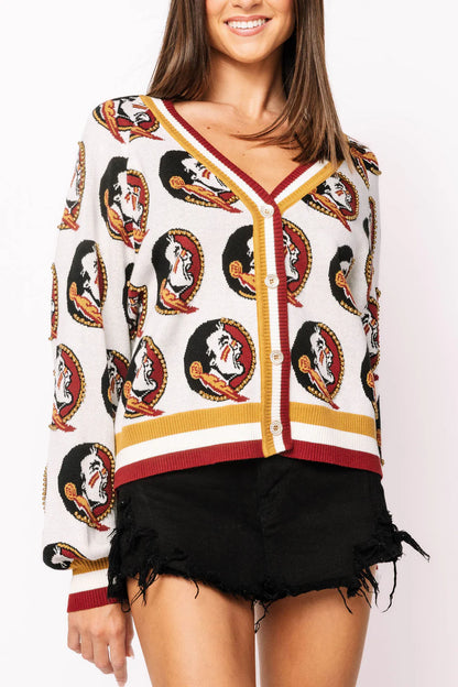 FSU Rhinestone Cardigan