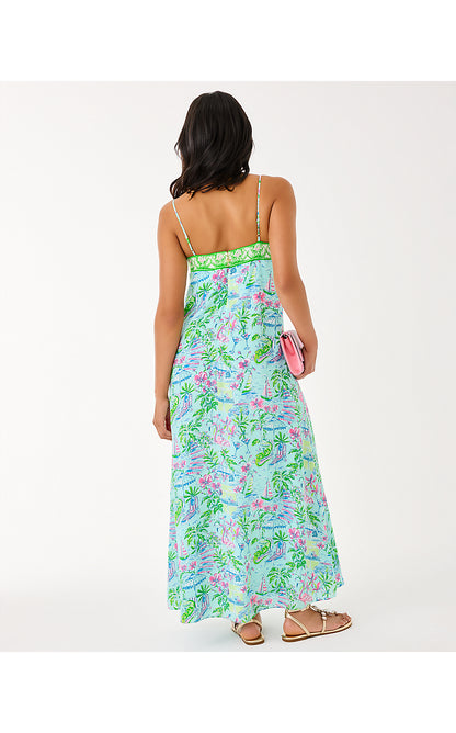AMALFI SILK MAXI DRESS