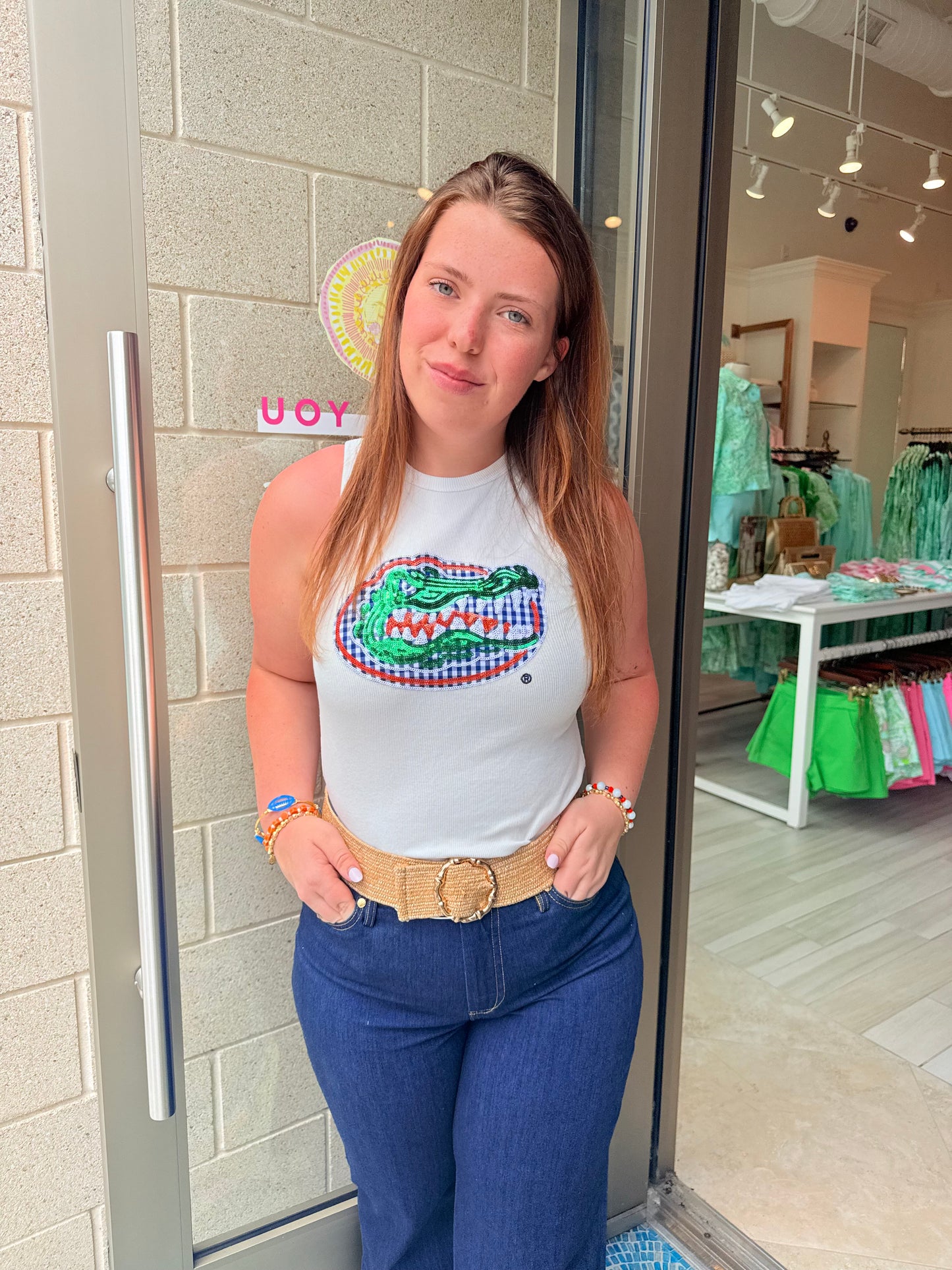 Florida Gingham Tank