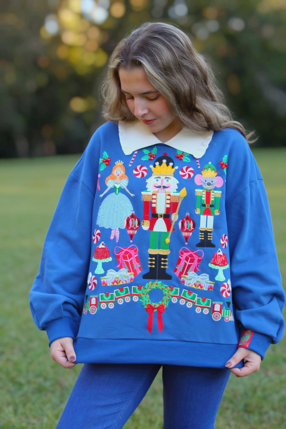 Collared Nutcracker Sweatshirt